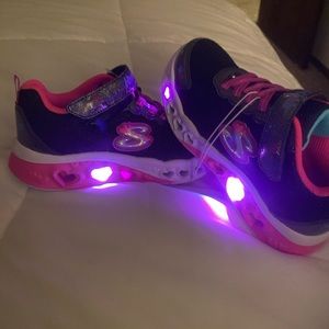 Heart Lights Sketcher Sneakers size 1